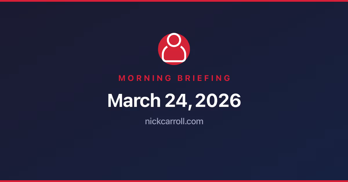TLE Briefing — March 24, 2026 Feature Image